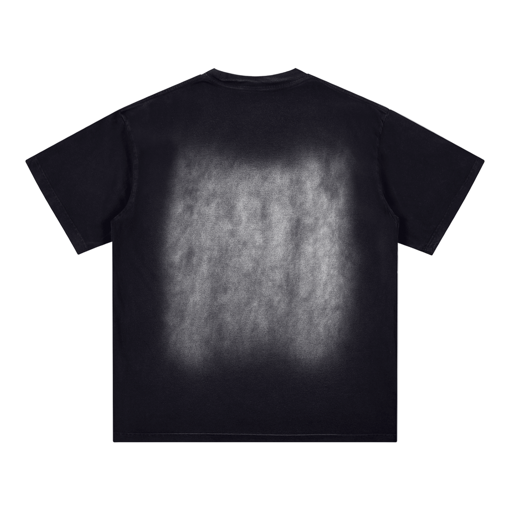 Square Patch Monkey Washed T-Shirt