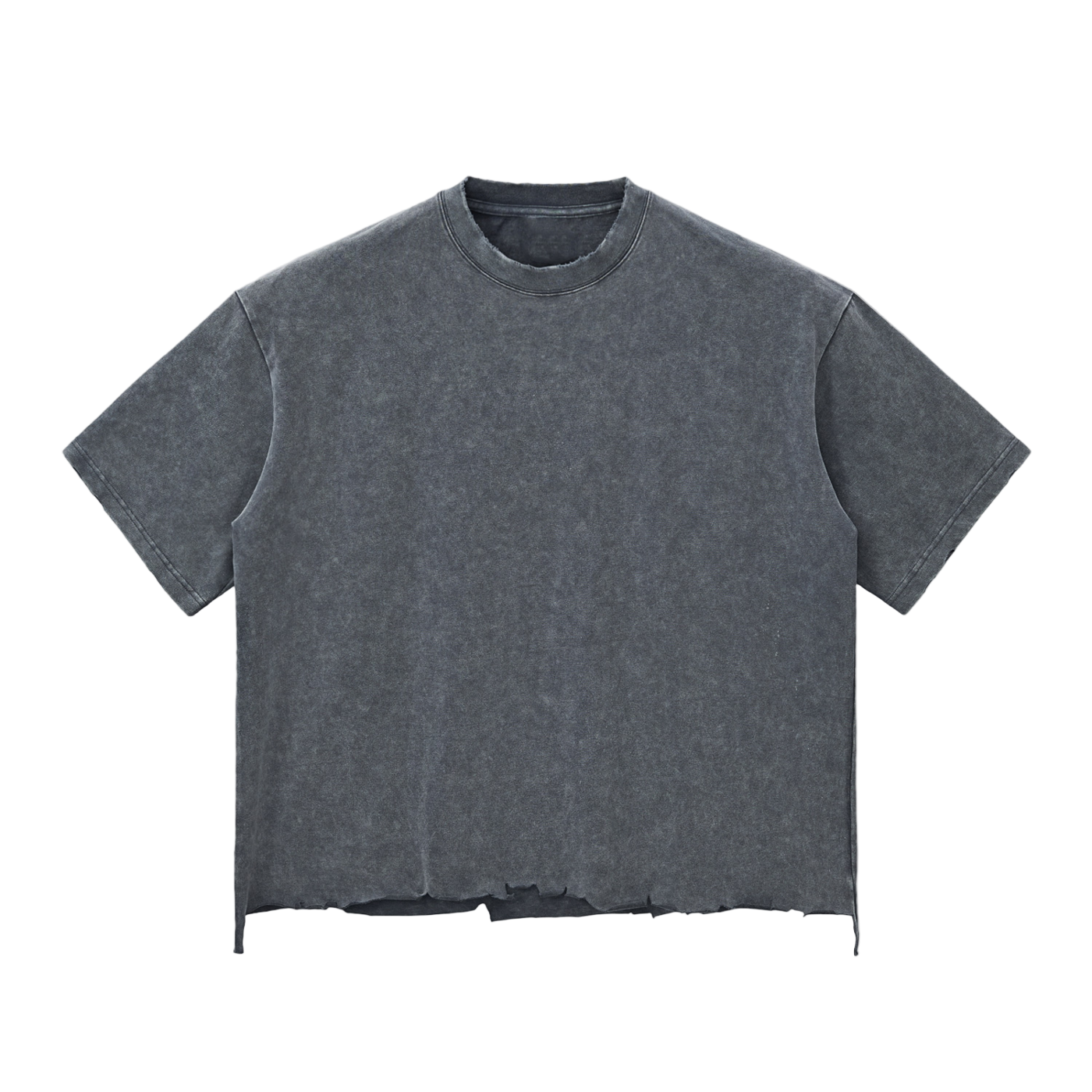 Snow Wash Raw-Hem Boxy T-shirt