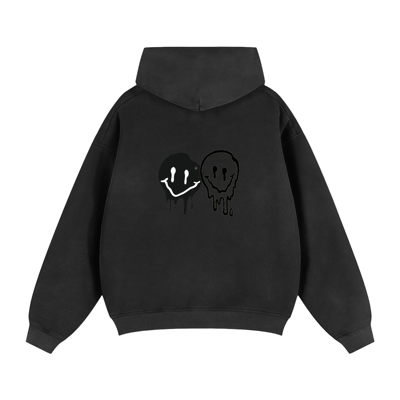 Sunfade Two-way Zipper Boxy Fleece Hoodie