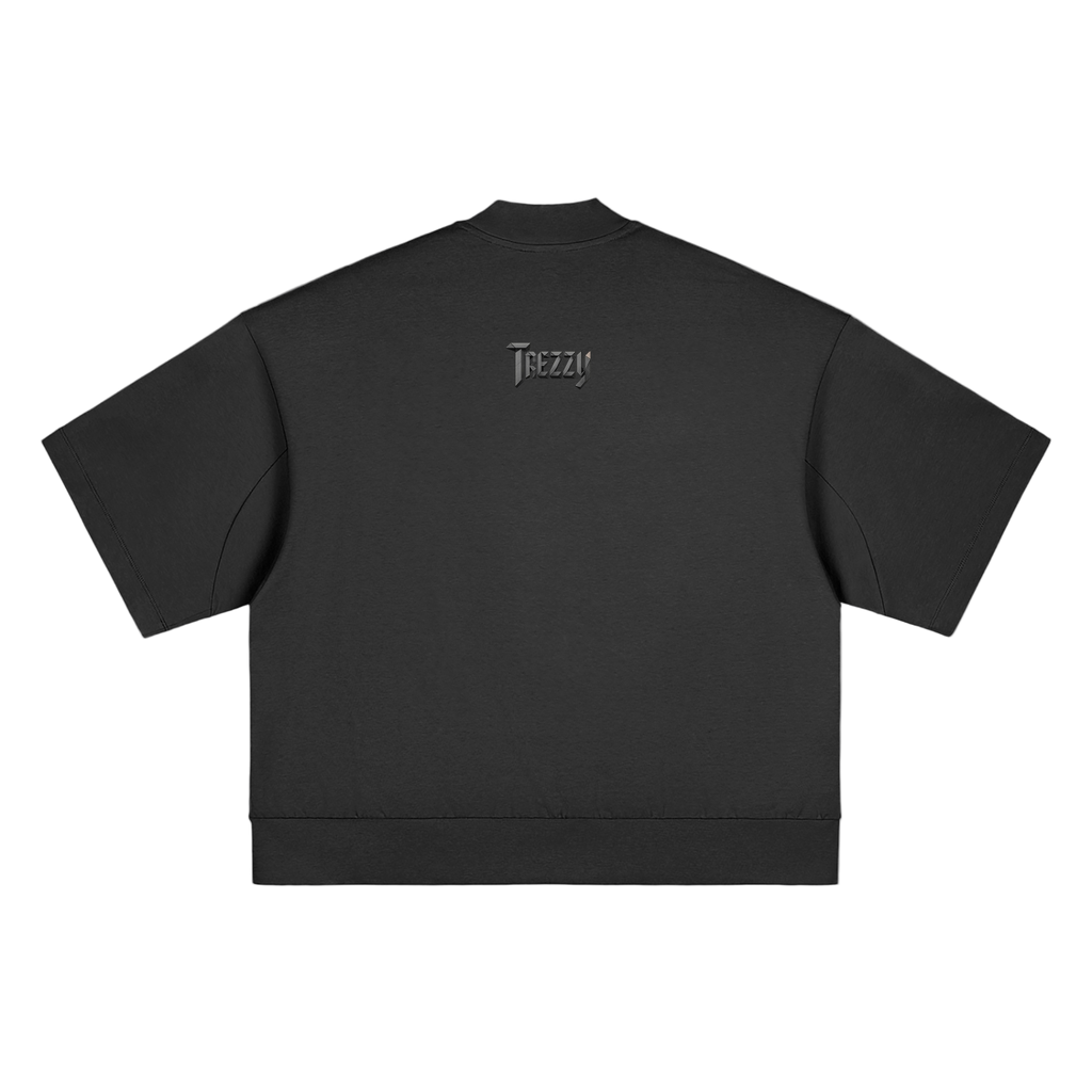 Heavyweight Oversized Mock Neck T-shirt