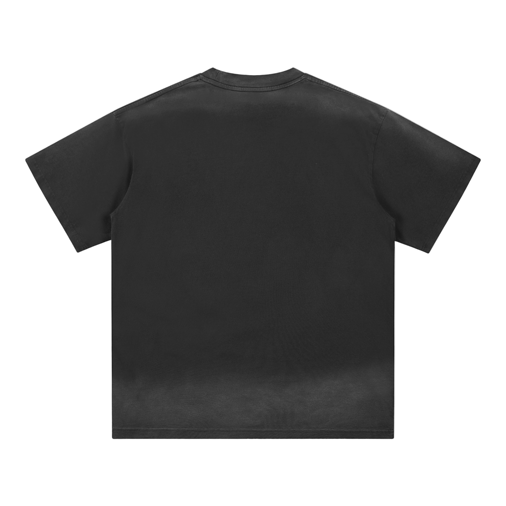Petite Crew Neck Sunfade Edge T-Shirt