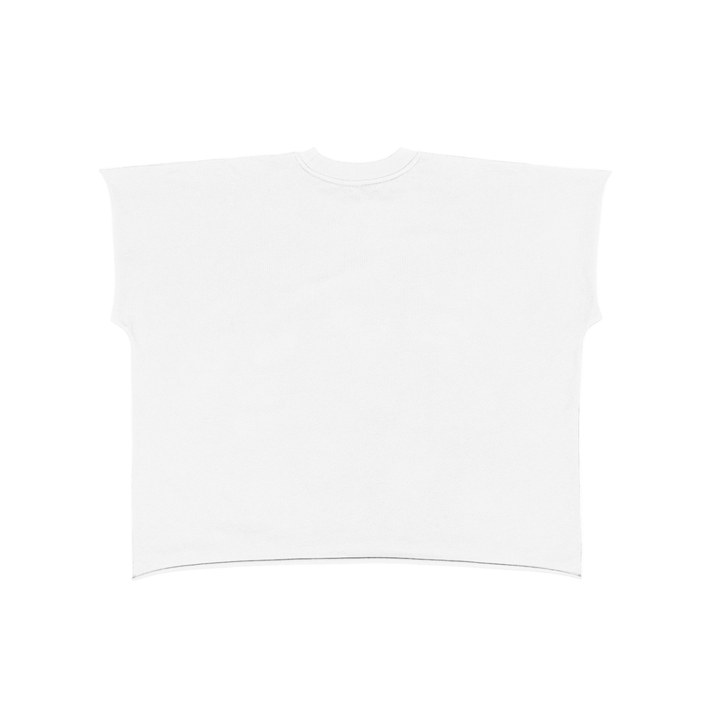 Raw Edge Boxy Non-Shrink T-Shirt
