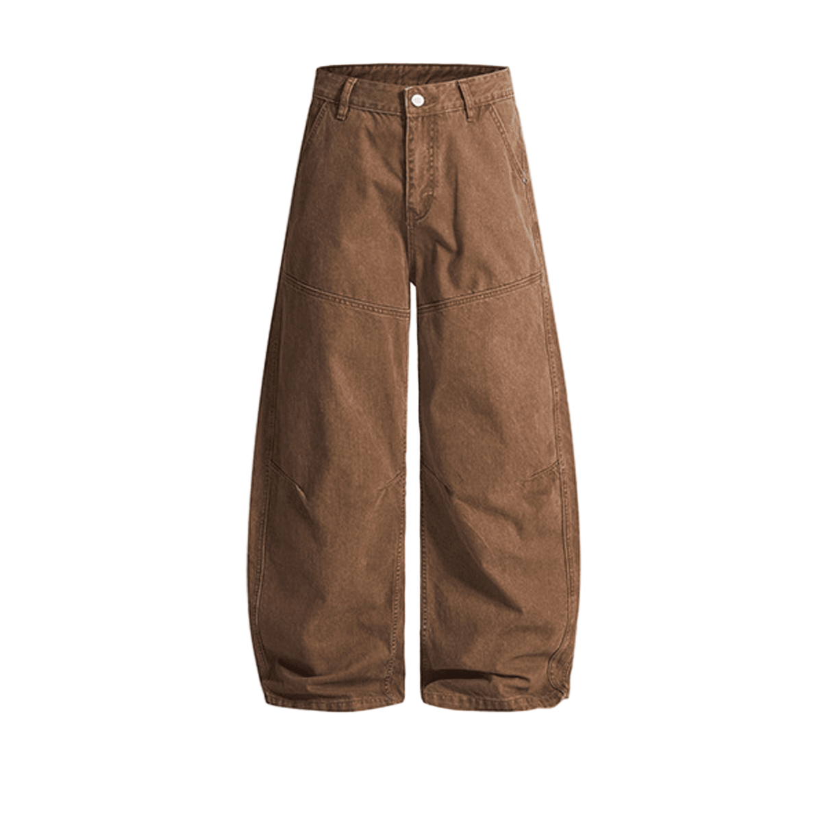Washed Curved Blade Denim Jeans