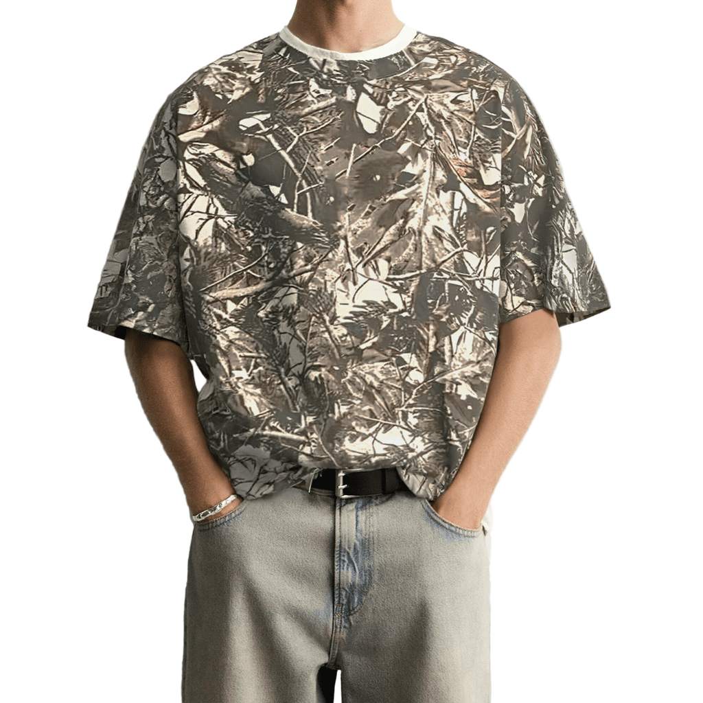 Cropped Camouflage  T-shirt