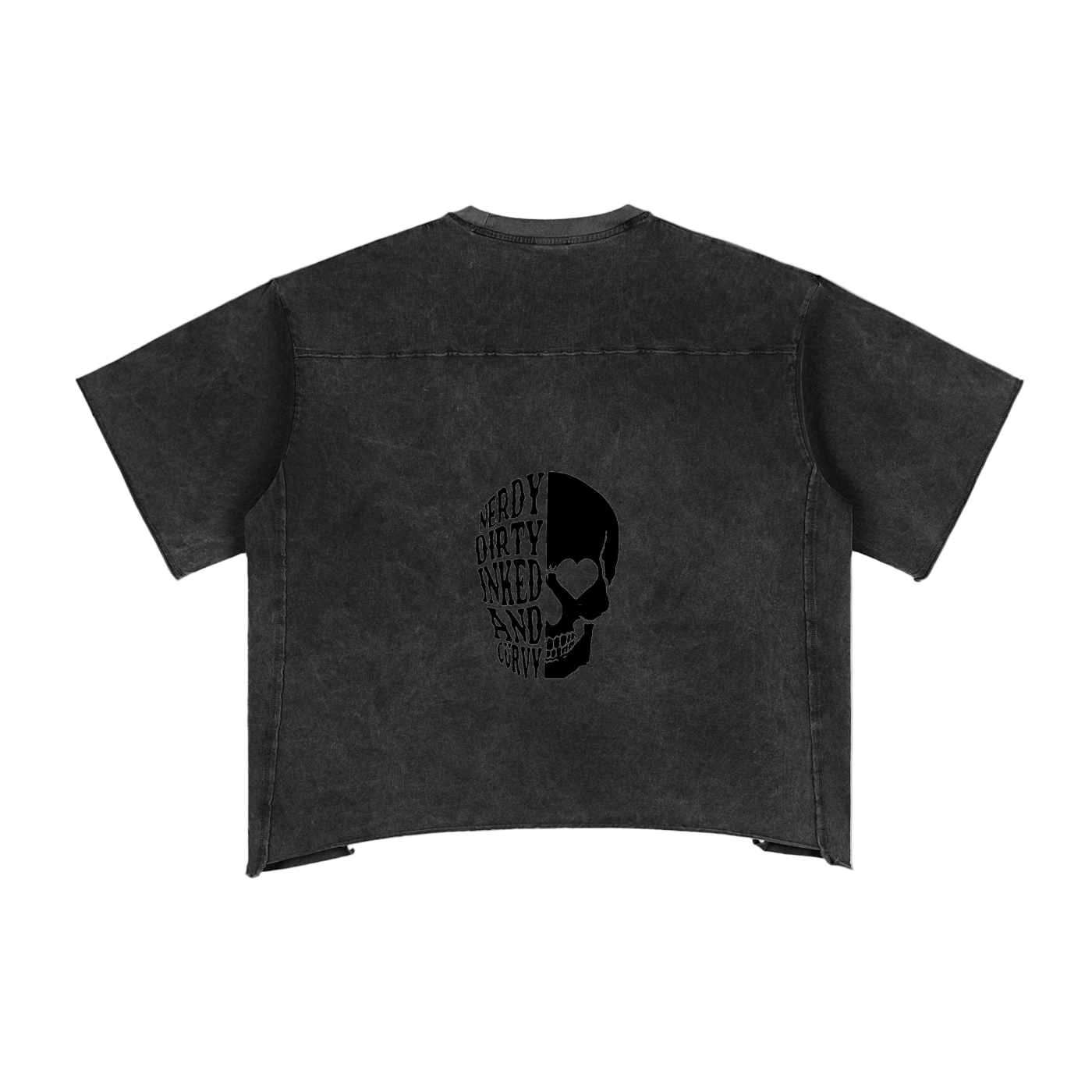 Raw Edge Snow Washed Boxy T-Shirt