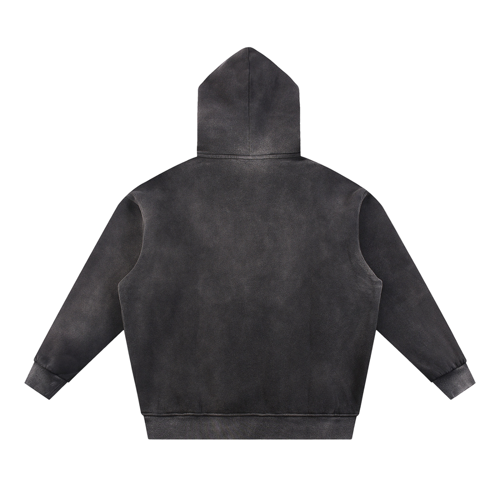 Sun Fade Contrast Tape Fleece Hoodie