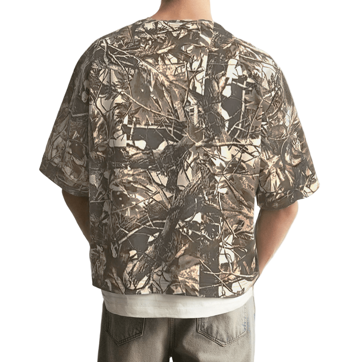 Cropped Camouflage  T-shirt
