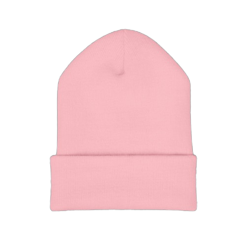 Pink Cuffed Beanie