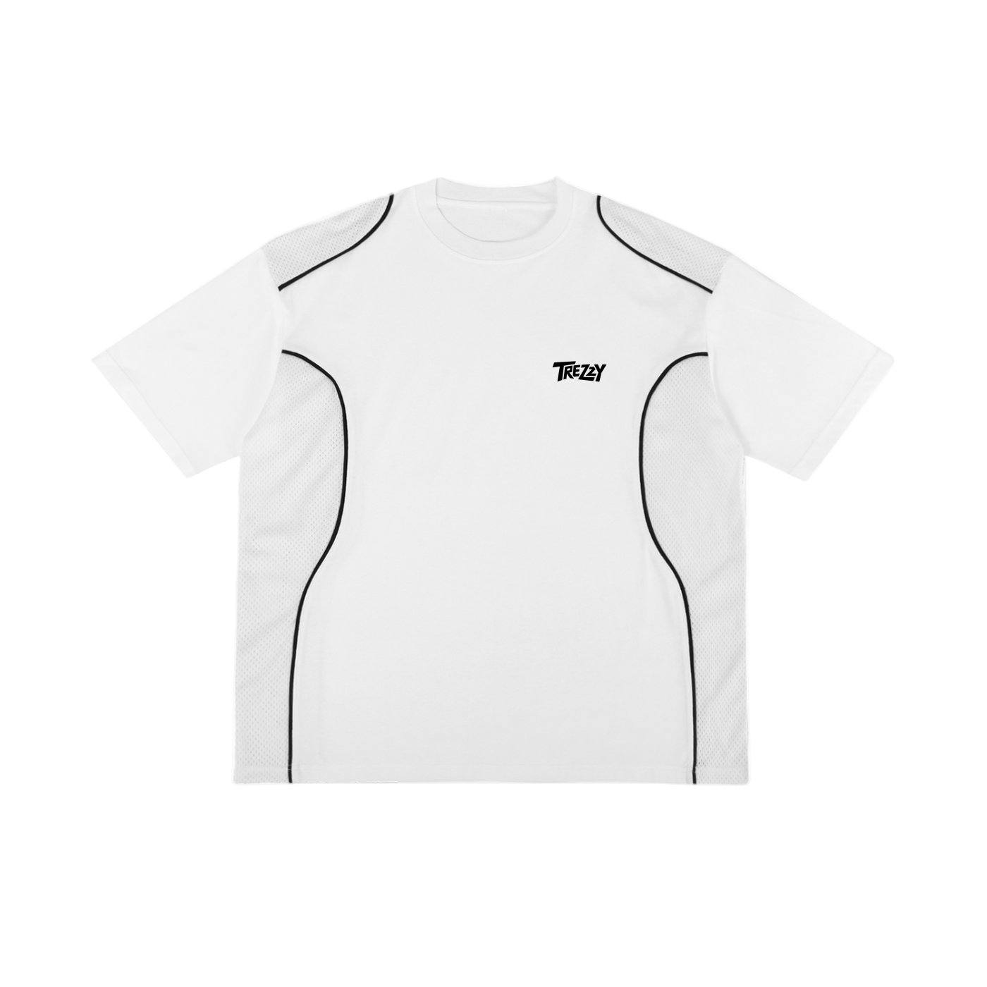 Contrast Piped Panel T-Shirt