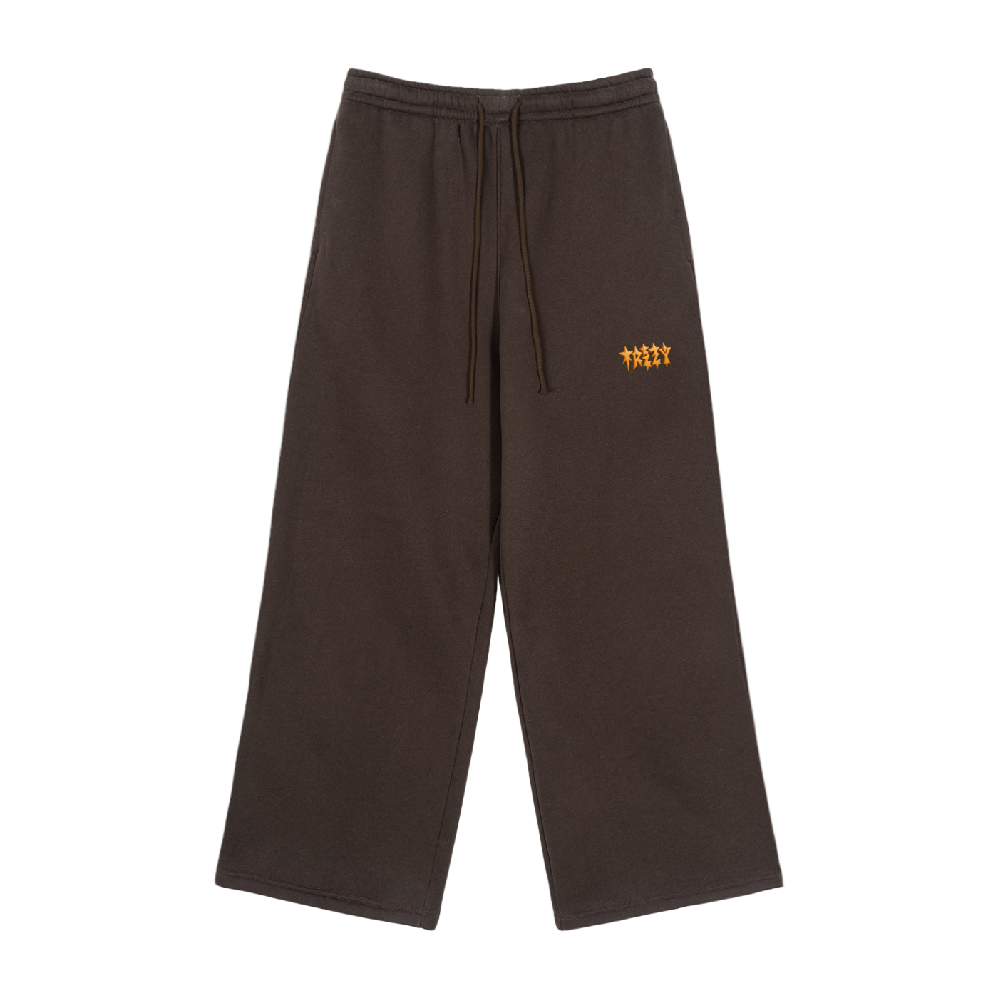 Fleece Drawstring Straight-Leg Sweatpants