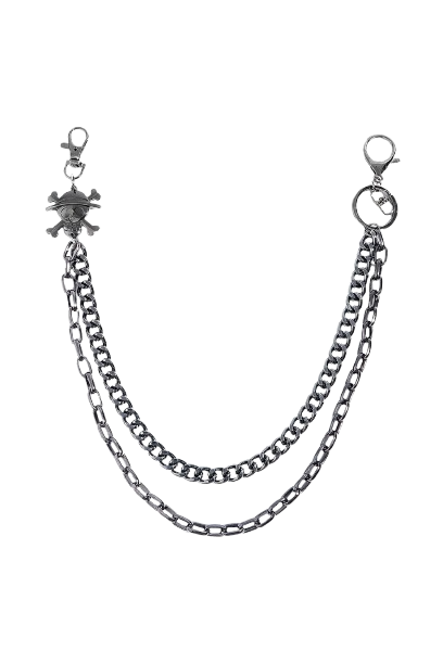 Treasure Point Shape Double Layer Alloy Belt