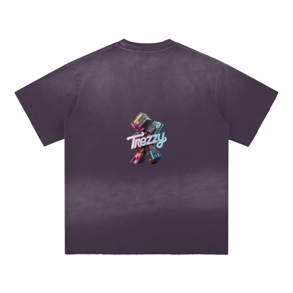 Sun Fade Hand-Frayed Cotton T-Shirt