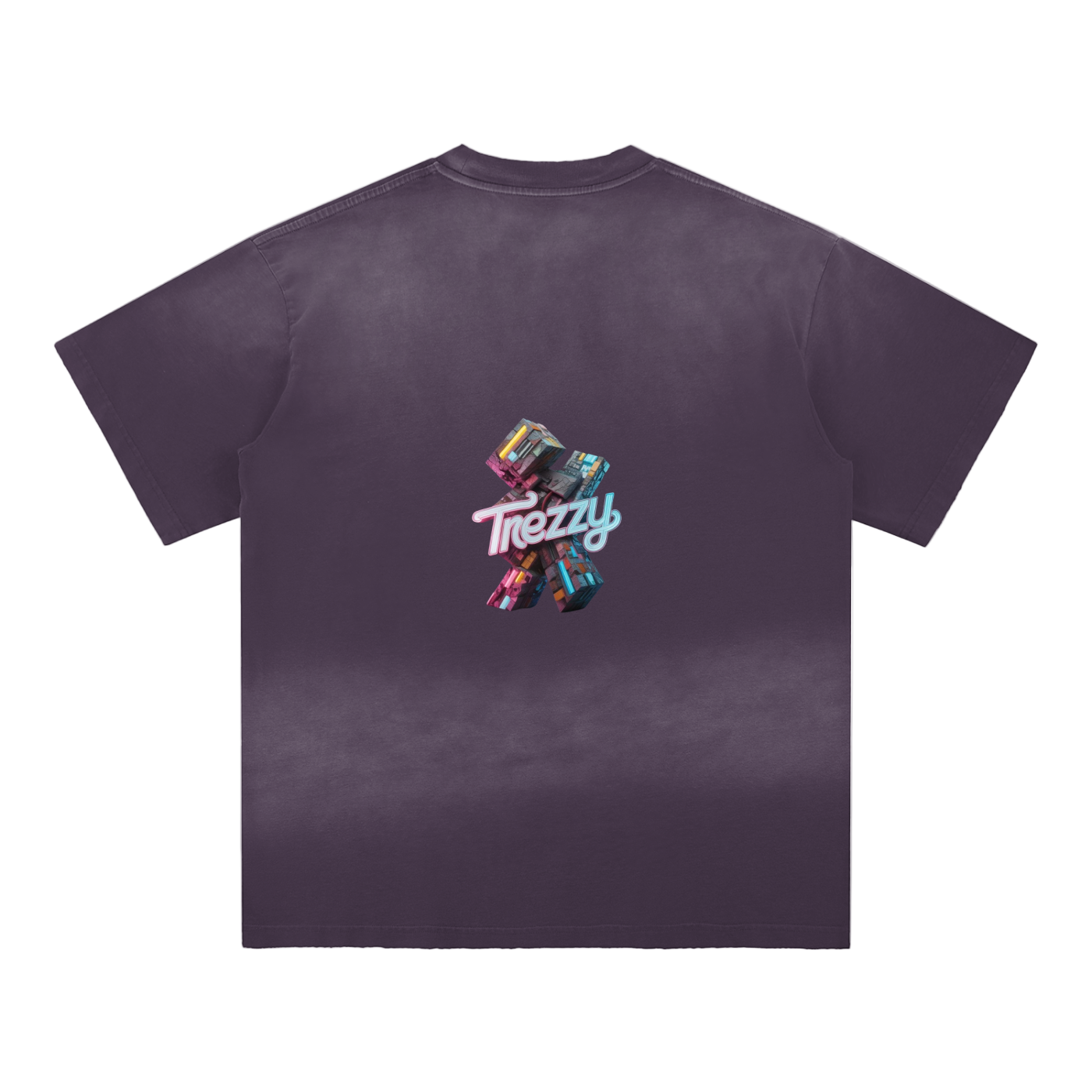 Sun Fade Hand-Frayed Cotton T-Shirt