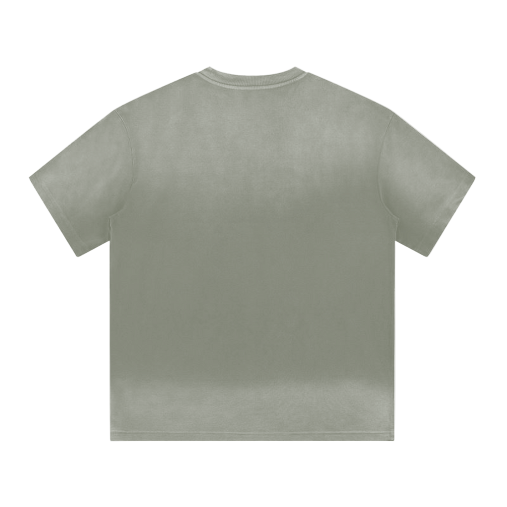“I” Shape Gradient Washed T-Shirt