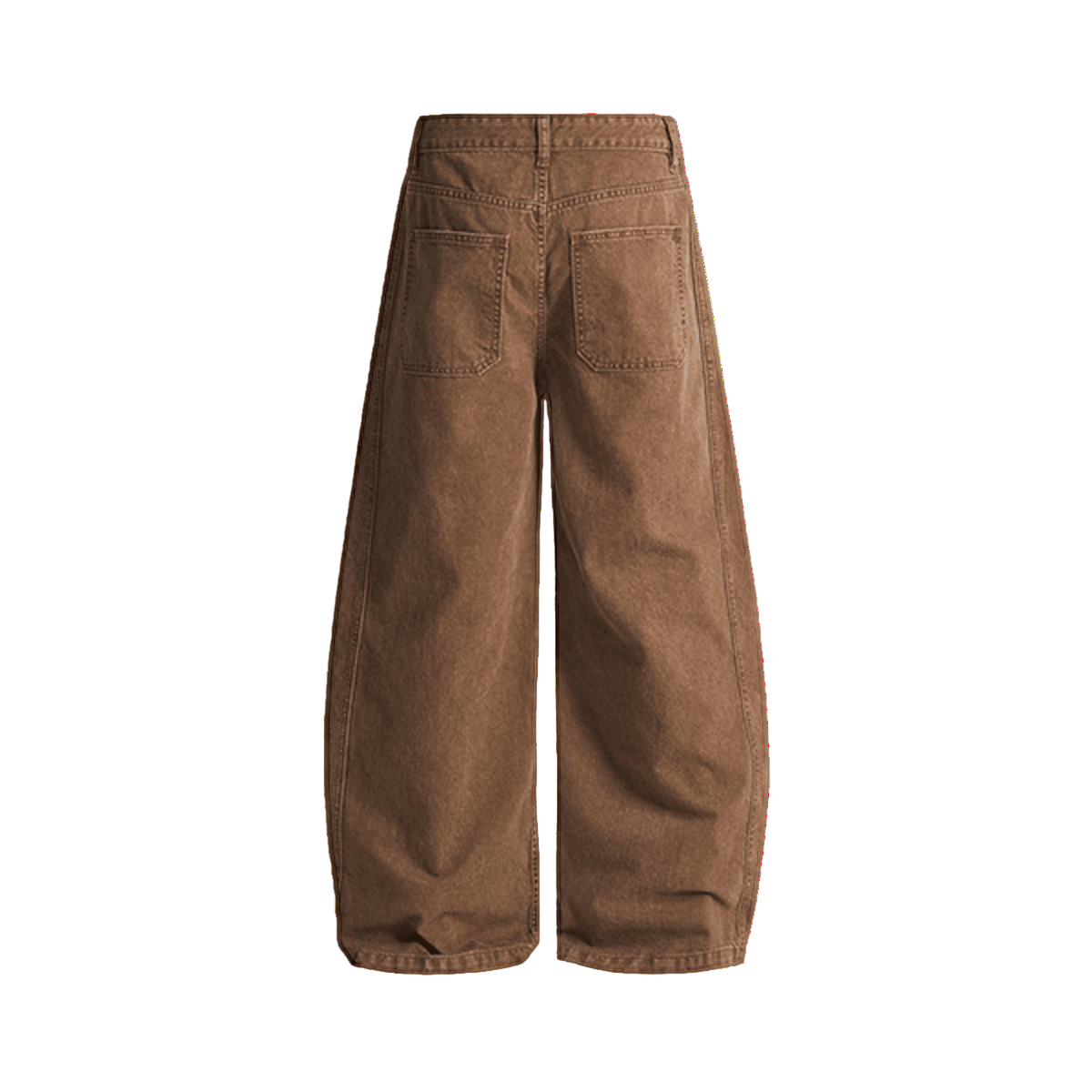 Washed Curved Blade Denim Jeans