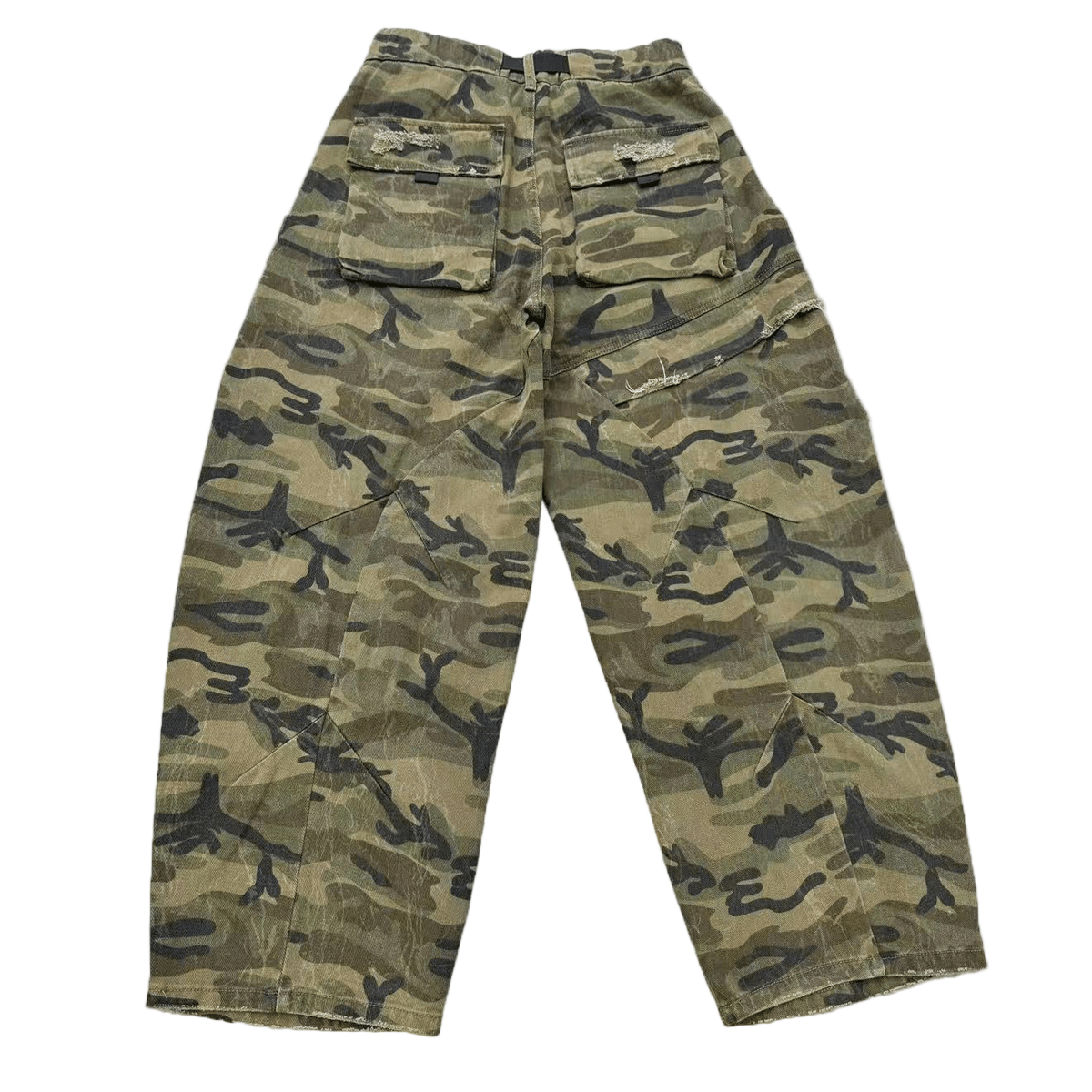 Camouflage Loose Wide-leg Jeans