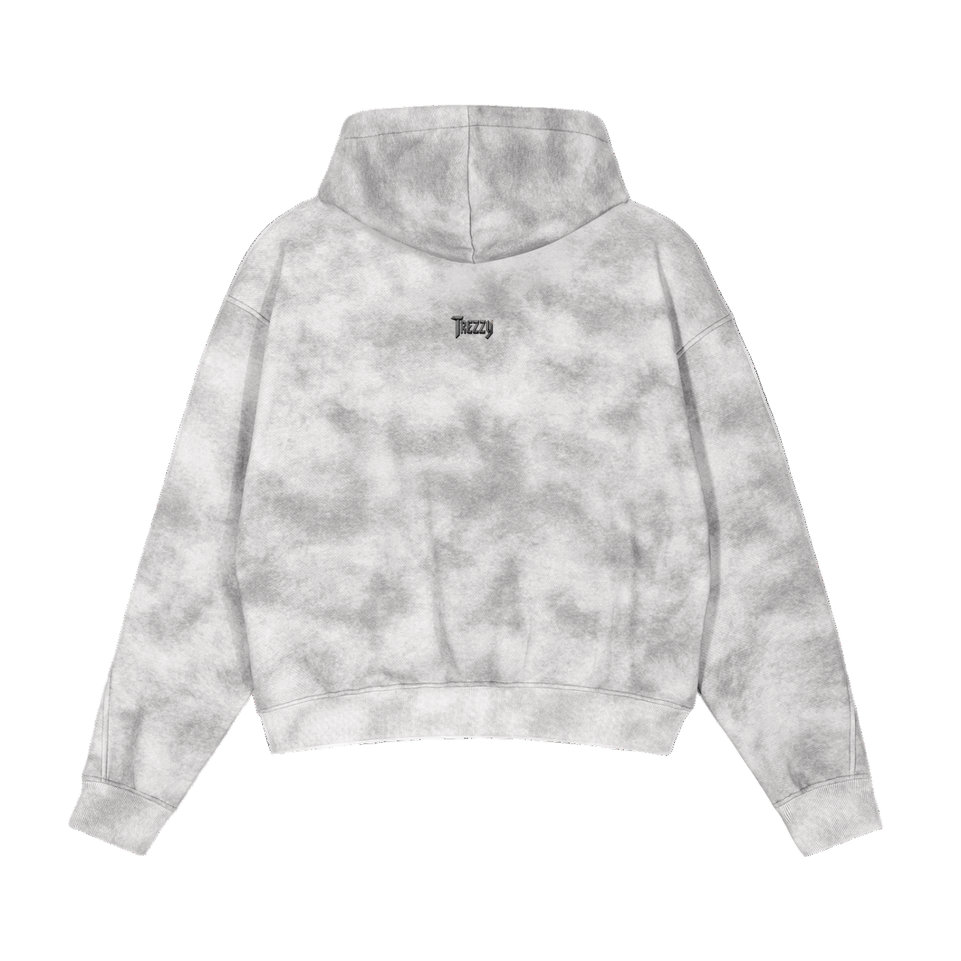 Dirty Washed Zip-Up Fleece Hoodie