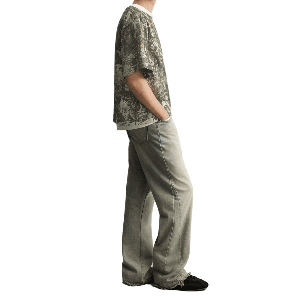 Cropped Camouflage  T-shirt