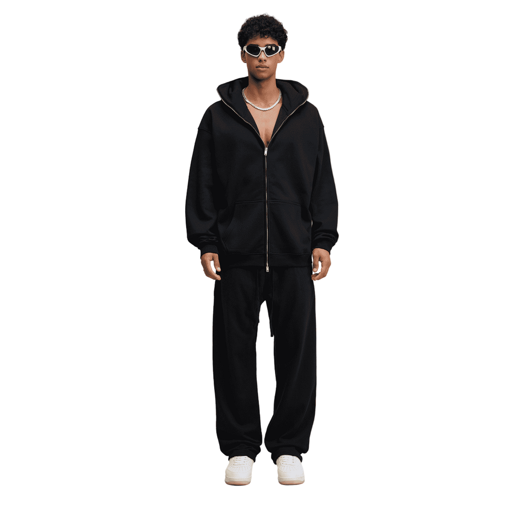 Windproof Sports Zip-up Hoodie with Built-in Face Mask