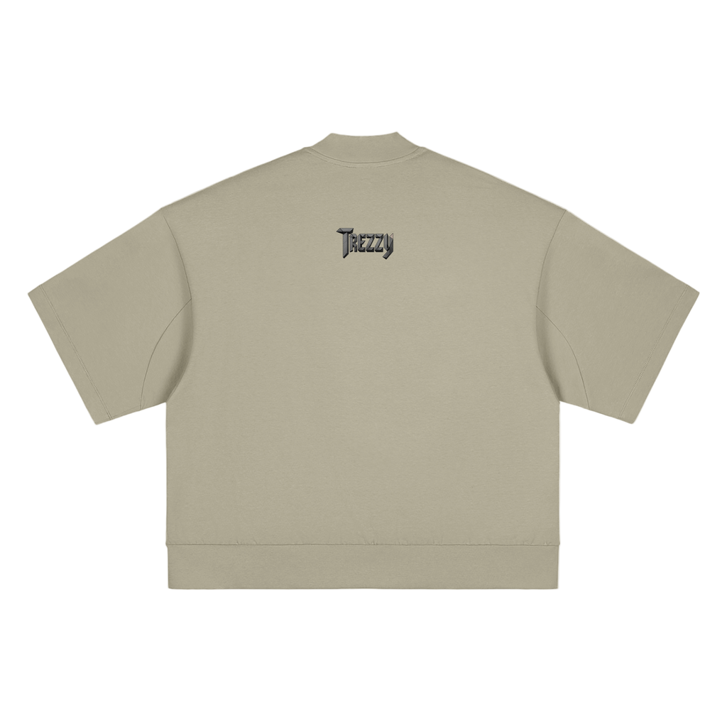 Heavyweight Oversized Mock Neck T-shirt