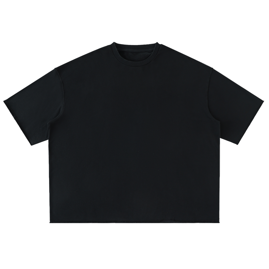 Washed Rolled Hem Half Sleeve T-Shirt