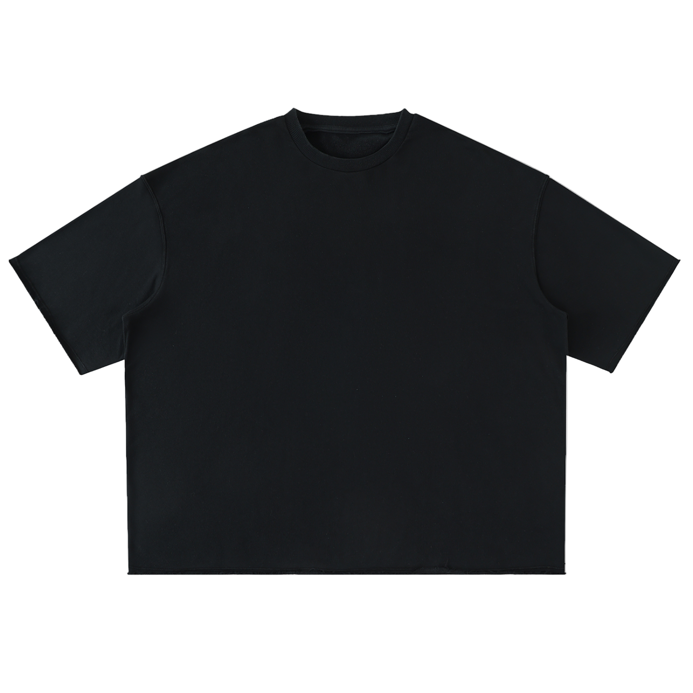 Washed Rolled Hem Half Sleeve T-Shirt