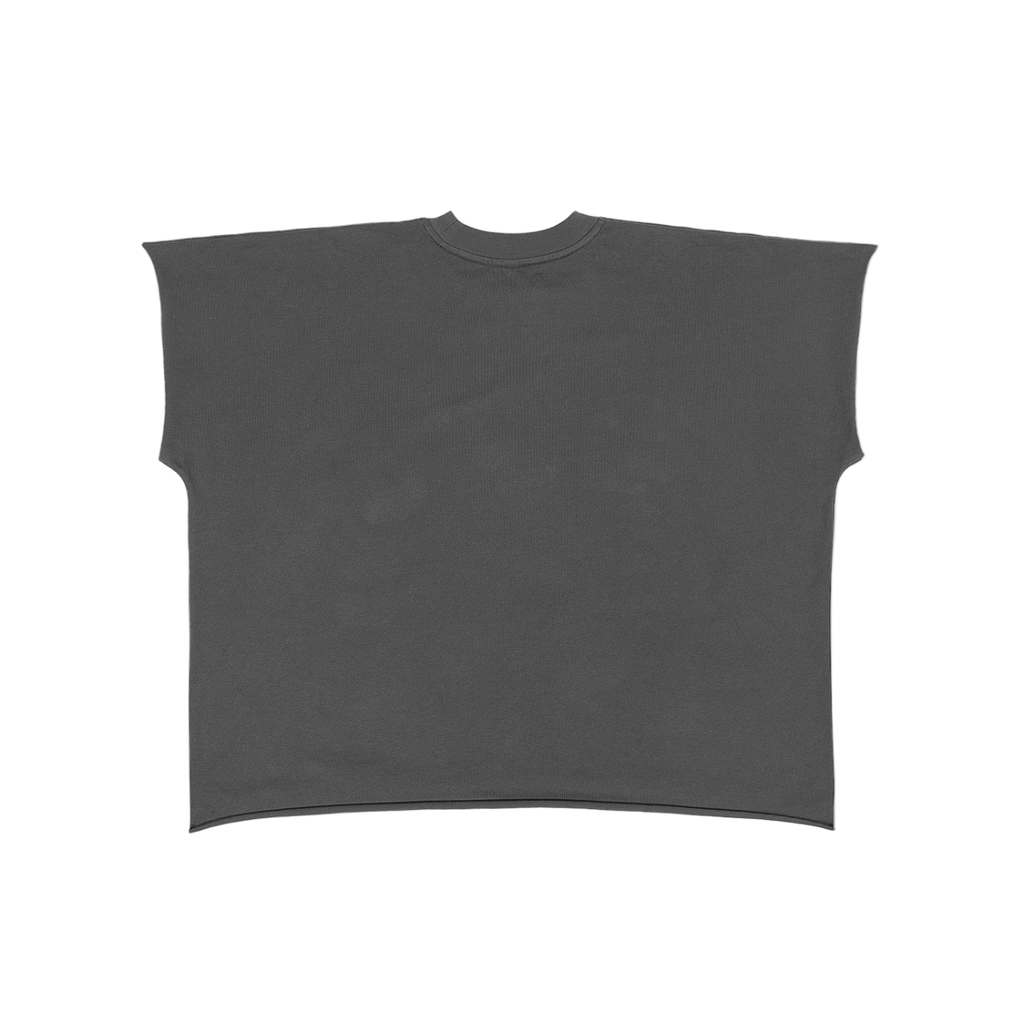 Raw Edge Boxy Non-Shrink T-Shirt