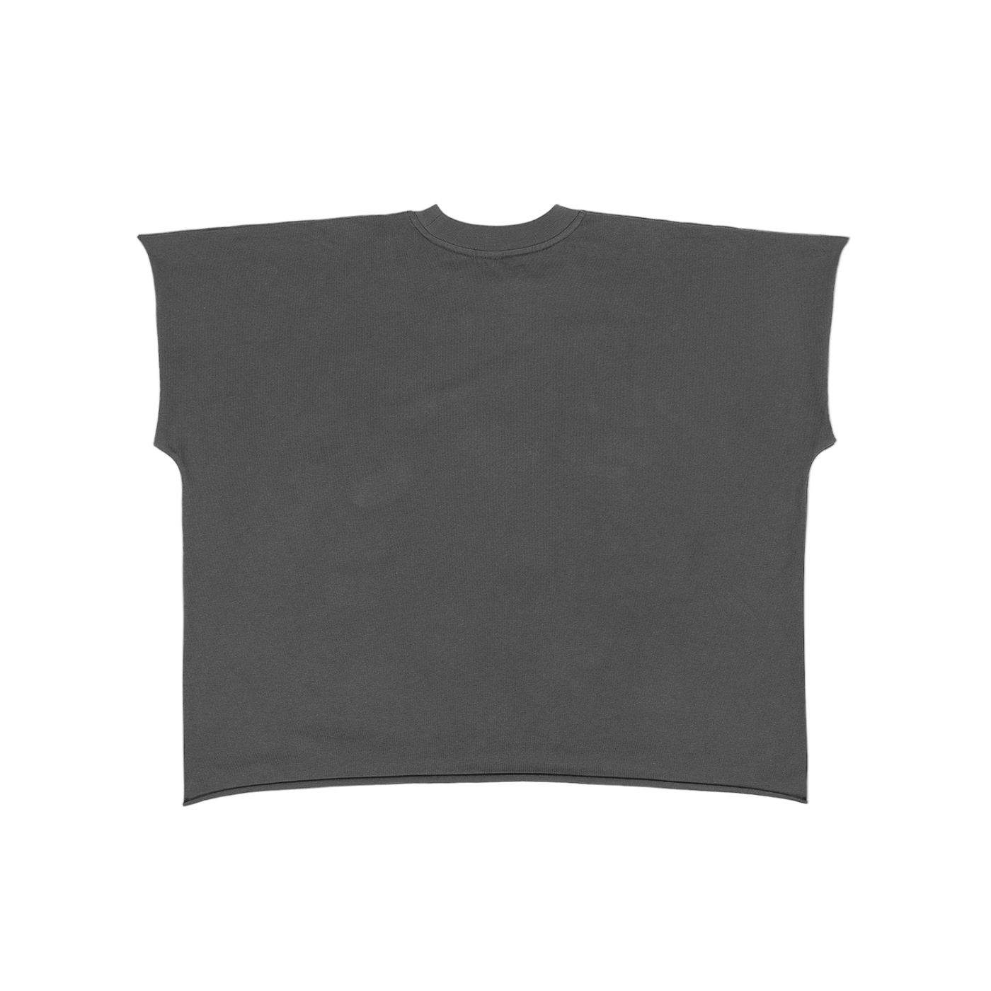 Raw Edge Boxy Non-Shrink T-Shirt