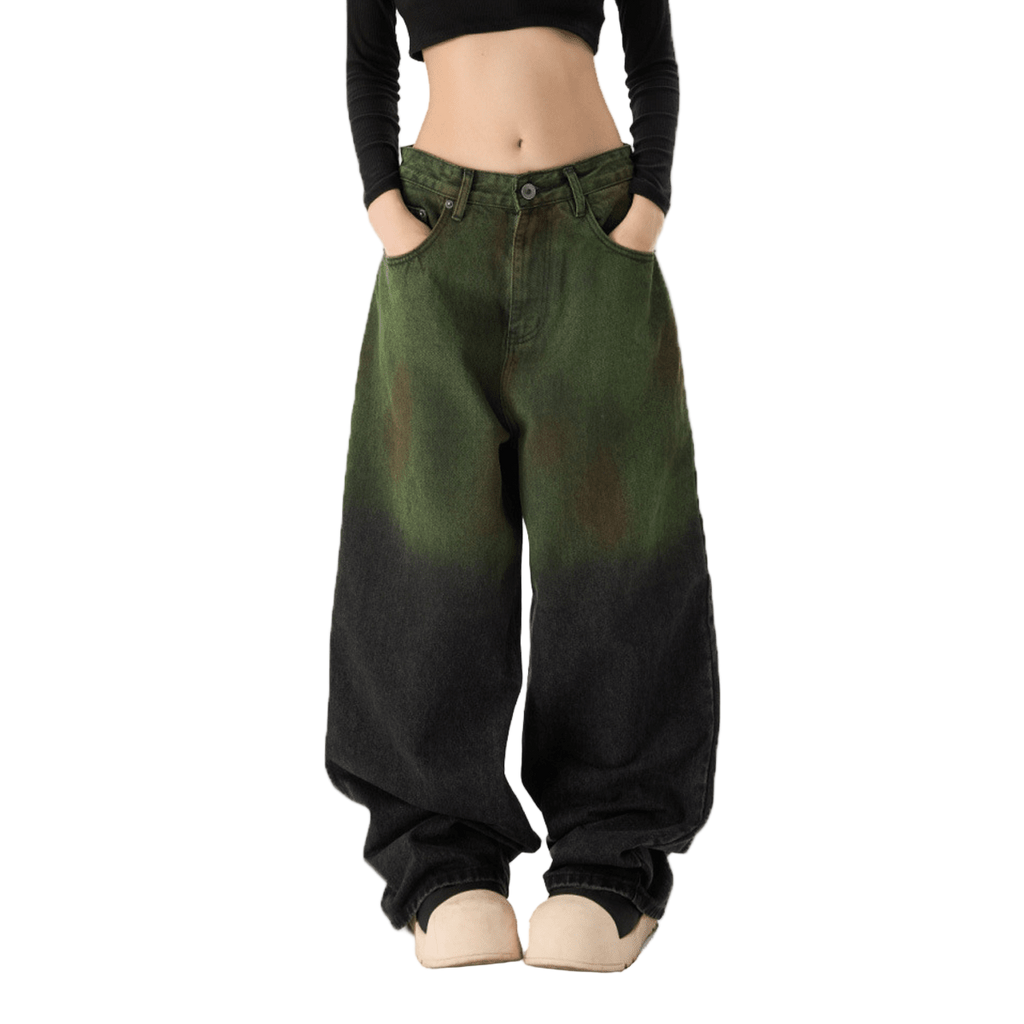 Unissex Aurora Loose Wide-leg Jeans