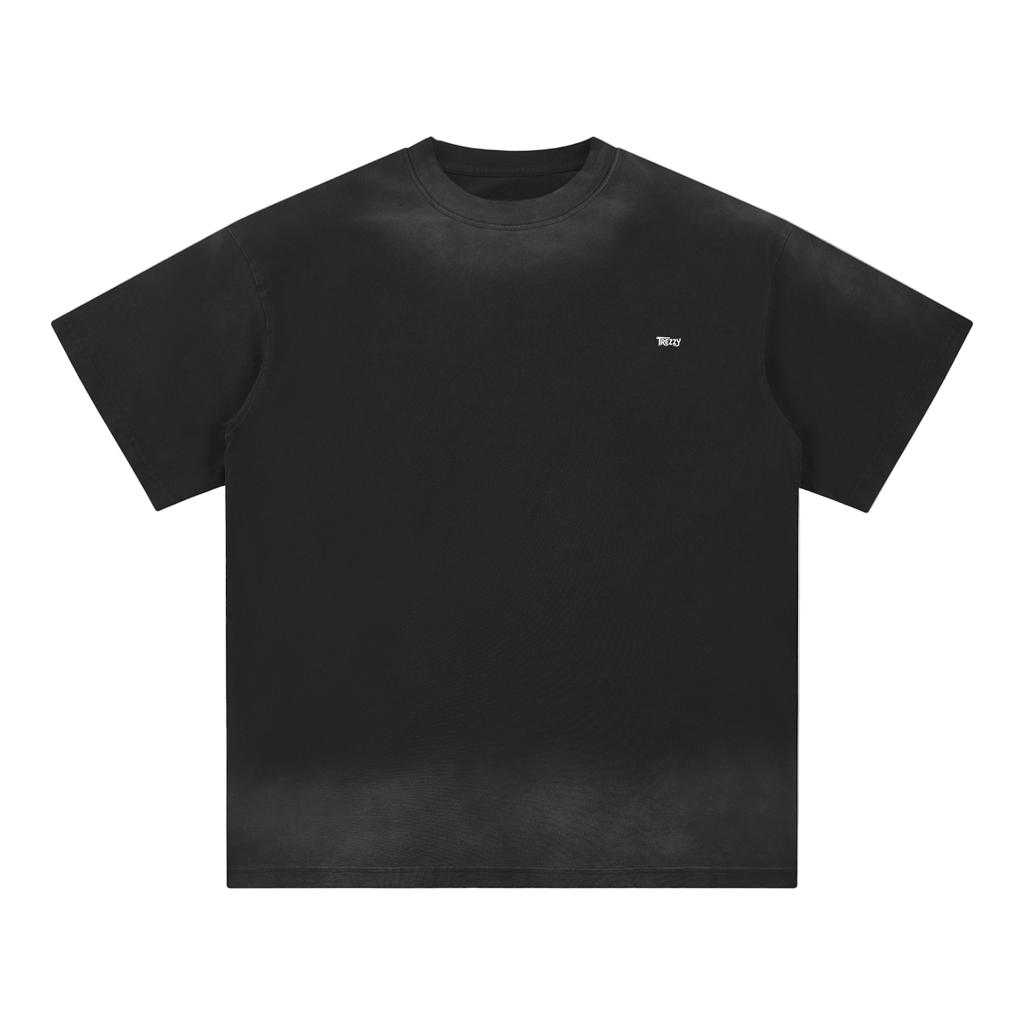 Petite Crew Neck Sunfade Edge T-Shirt