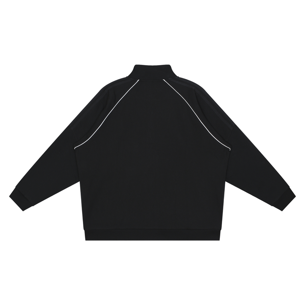 Reflection Striped Raglan Sleeve  Jacket