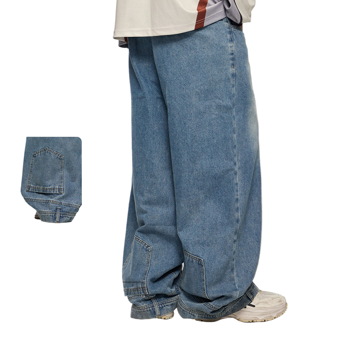 2024 Mirror Wide-leg Jeans