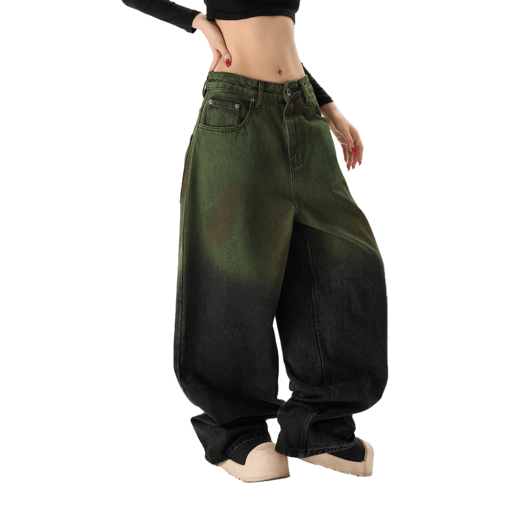 Unissex Aurora Loose Wide-leg Jeans