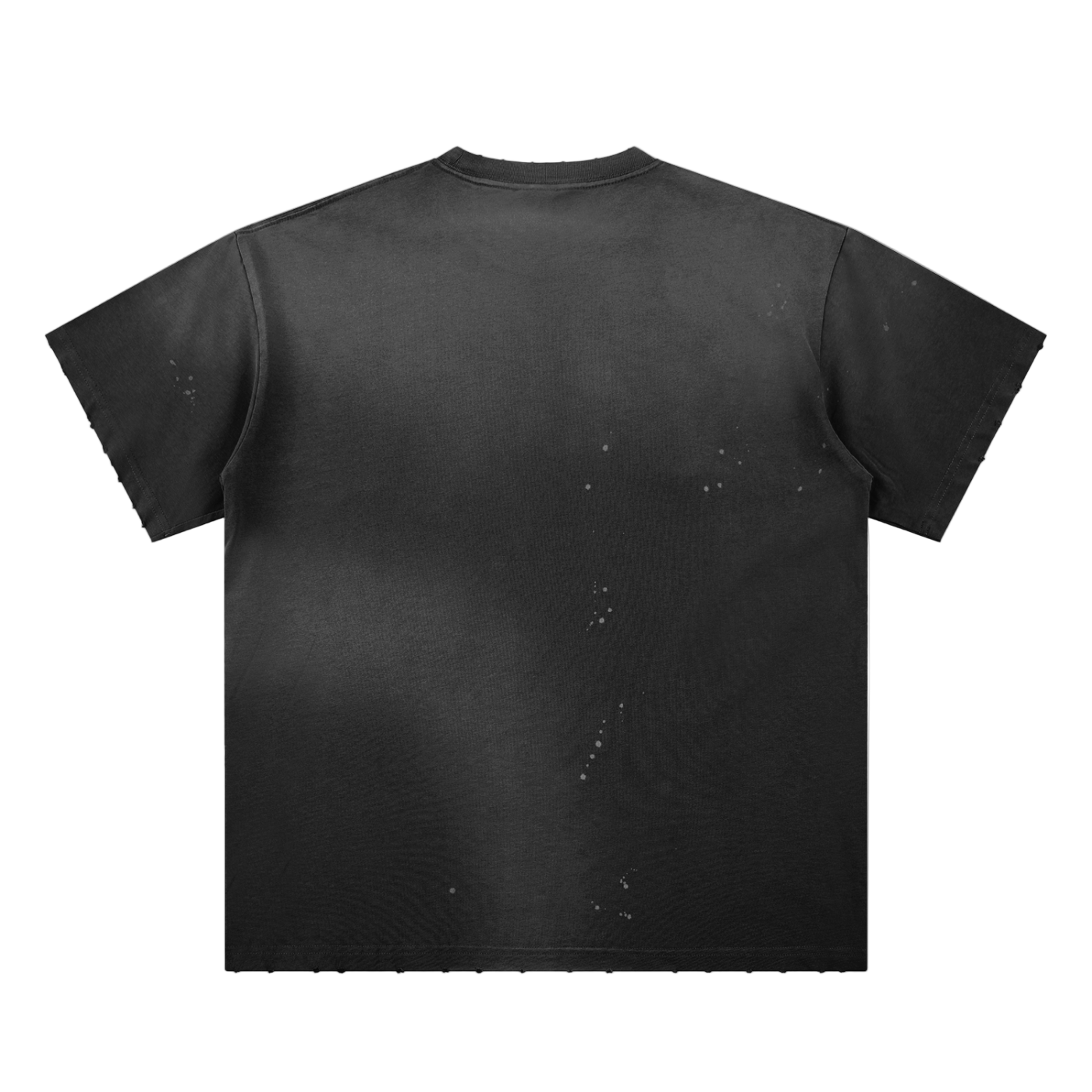 Hand-Frayed Sunfade Paint Splatter T-Shirt