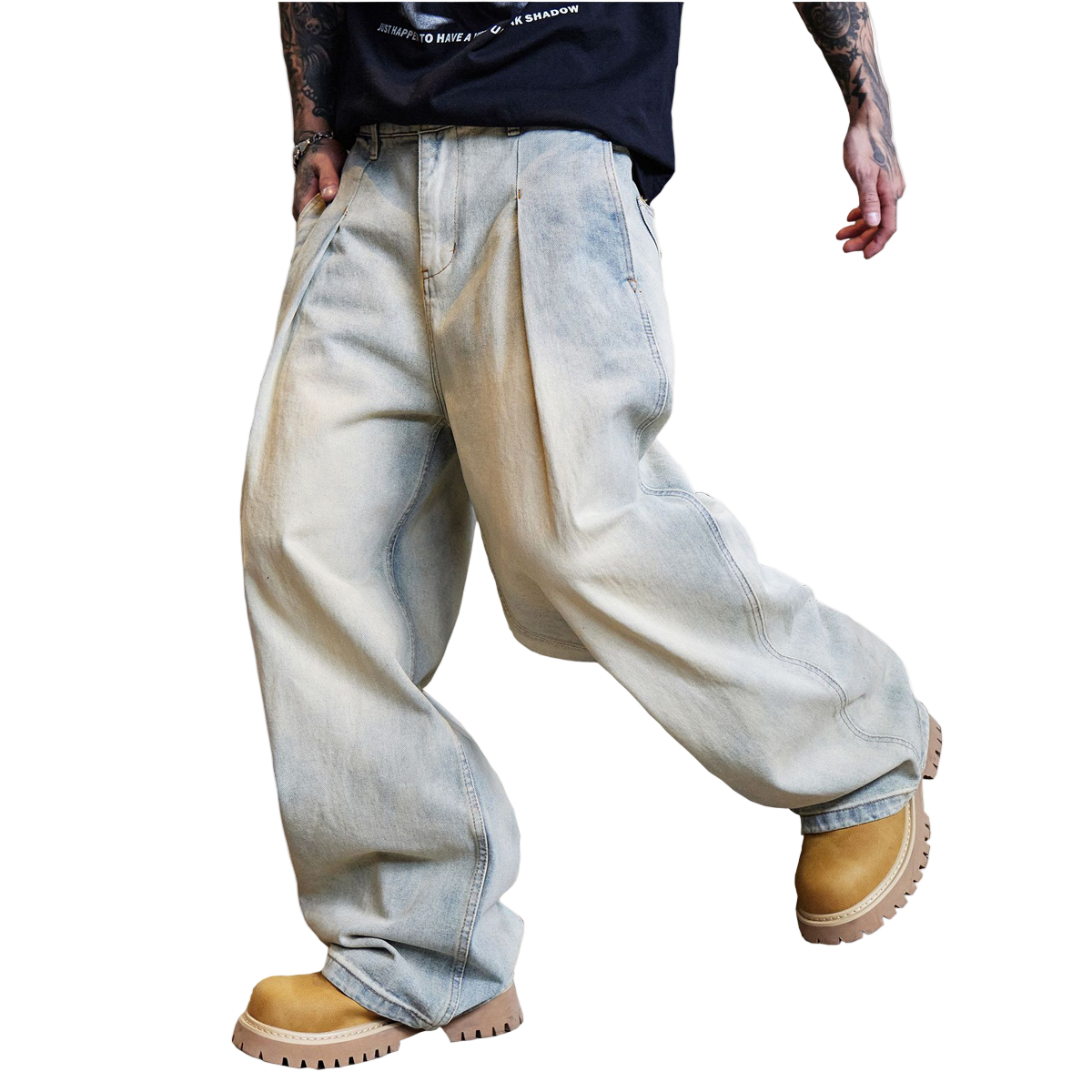 Relaxed Wide-Leg Jeans