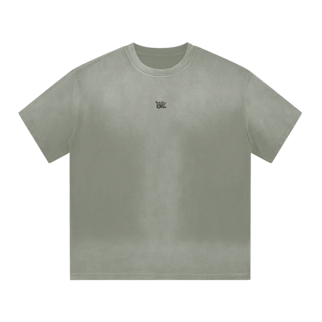 “I” Shape Gradient Washed T-Shirt