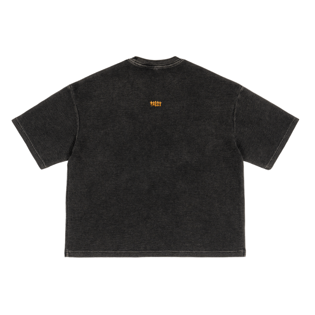 Textured Waffle Washed Boxy T-Shirt