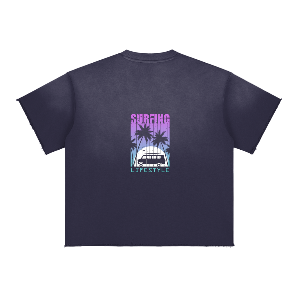 Sun Fade Raw Edge T-Shirt