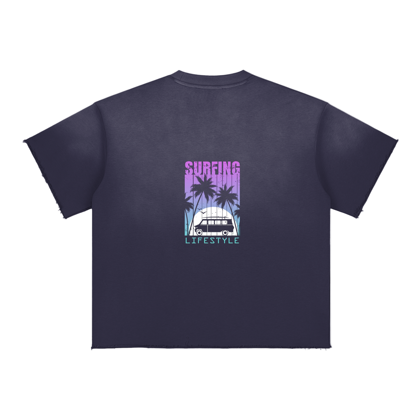Sun Fade Raw Edge T-Shirt