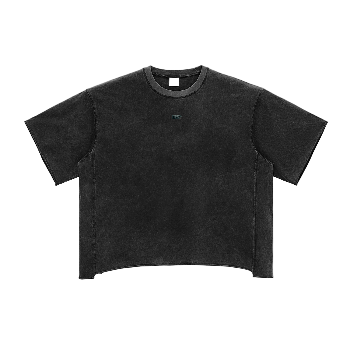 Raw Edge Snow Washed Boxy T-Shirt