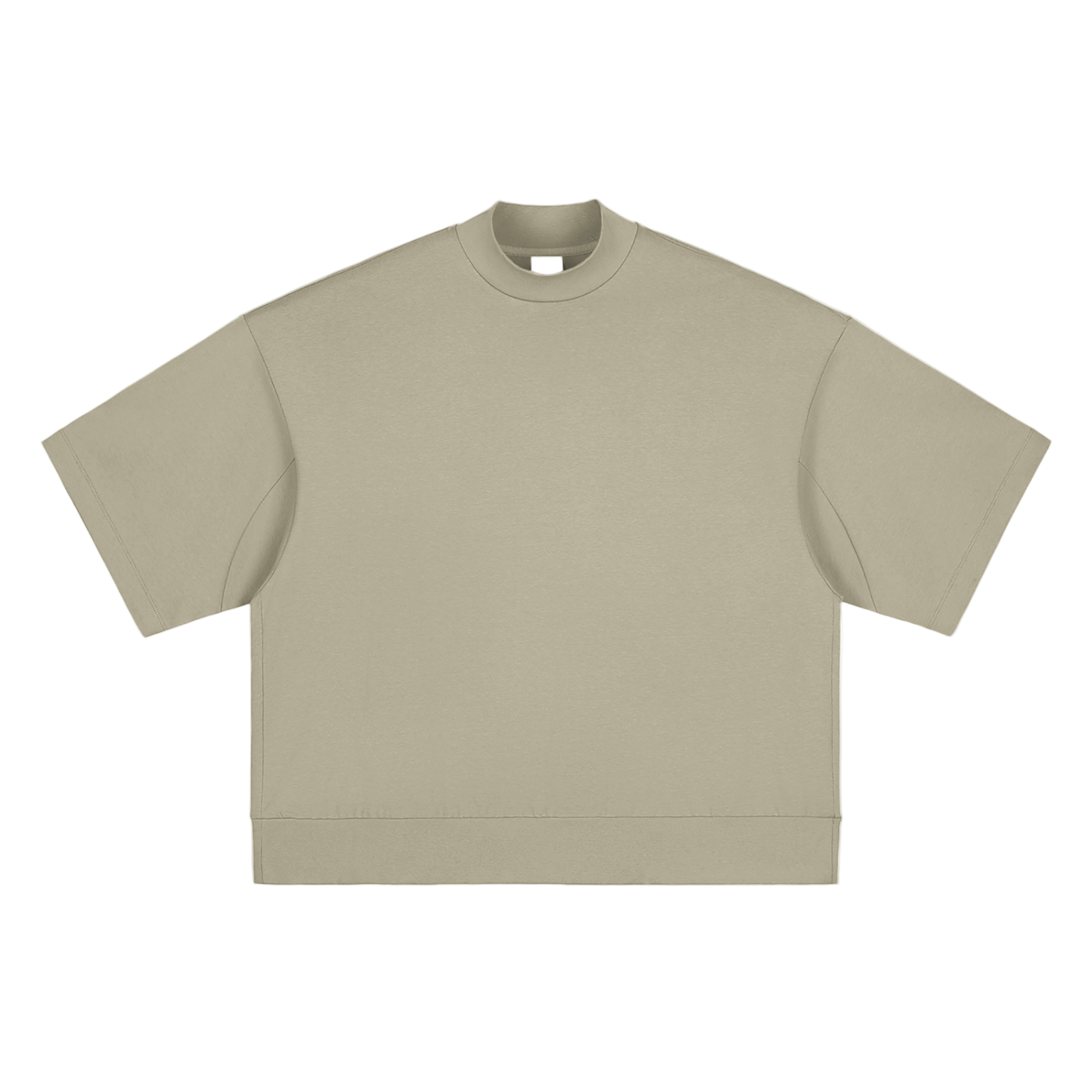 Heavyweight Oversized Mock Neck T-shirt