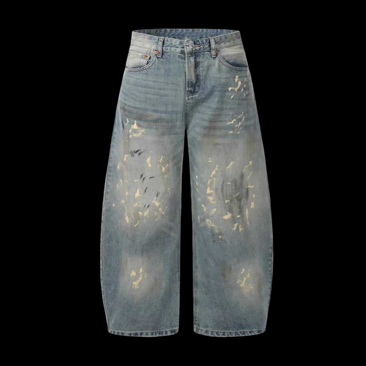 Hand-Painted Loose Streetwear Jeans