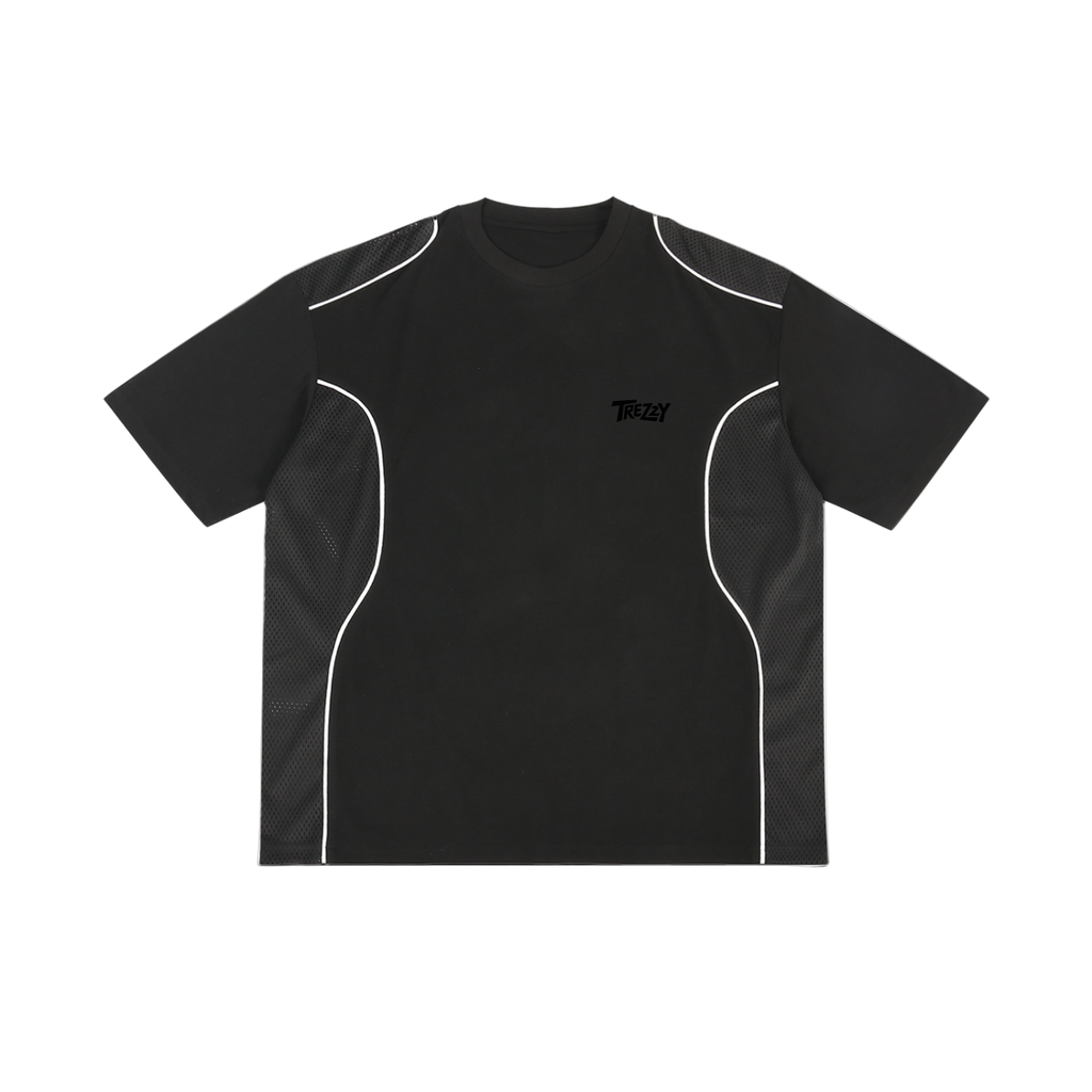 Contrast Piped Panel T-Shirt
