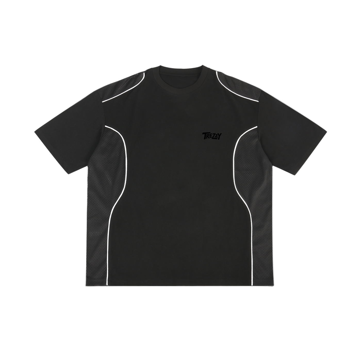 Contrast Piped Panel T-Shirt