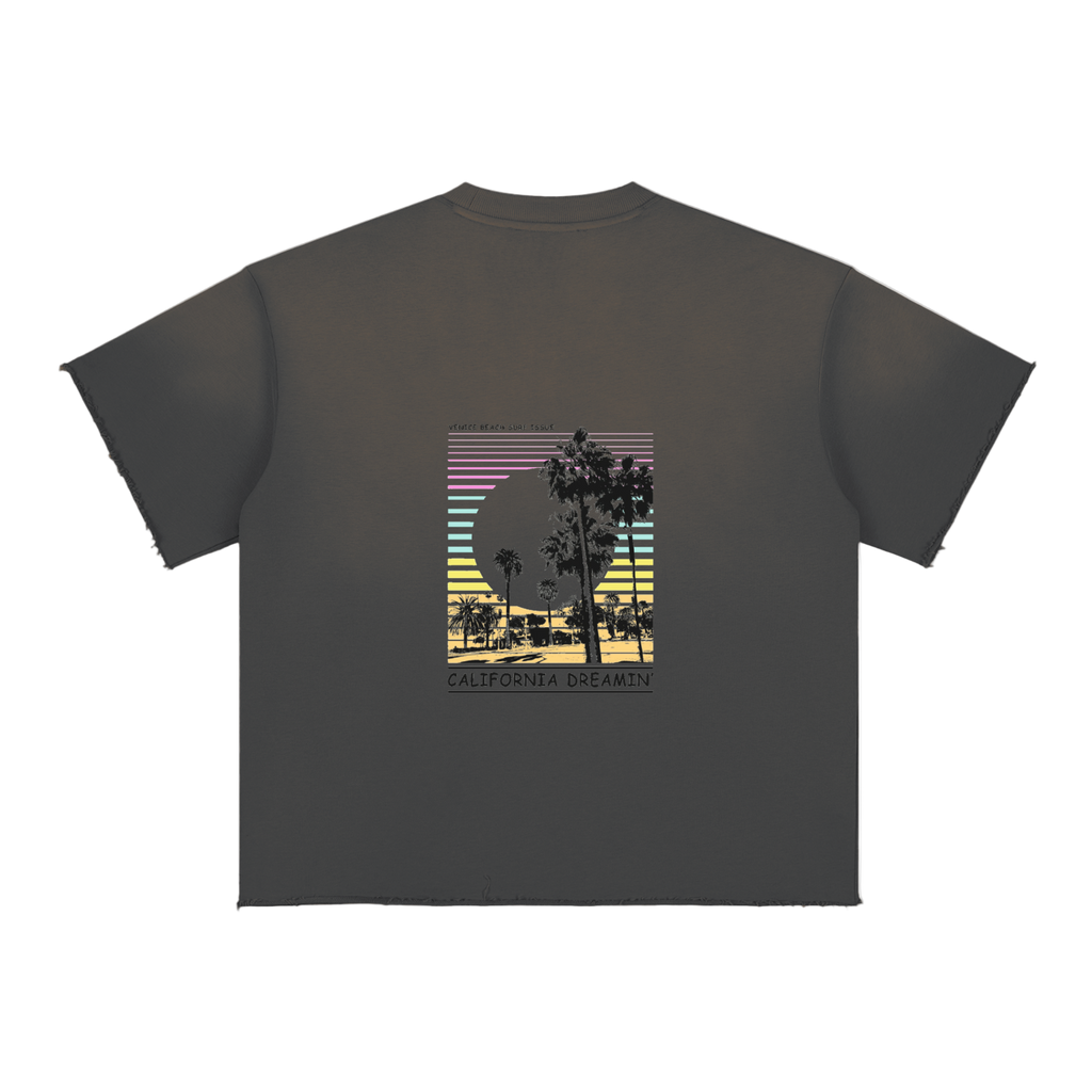 Sun Fade Raw Edge T-Shirt