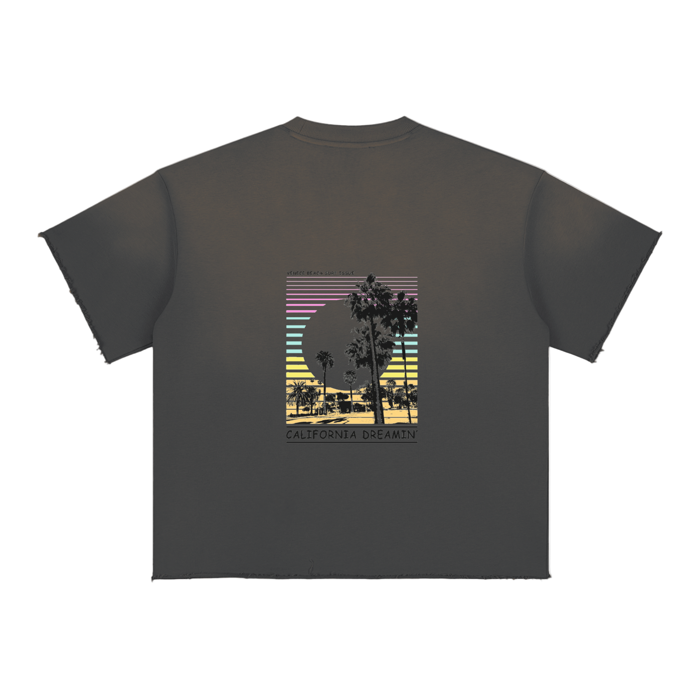 Sun Fade Raw Edge T-Shirt