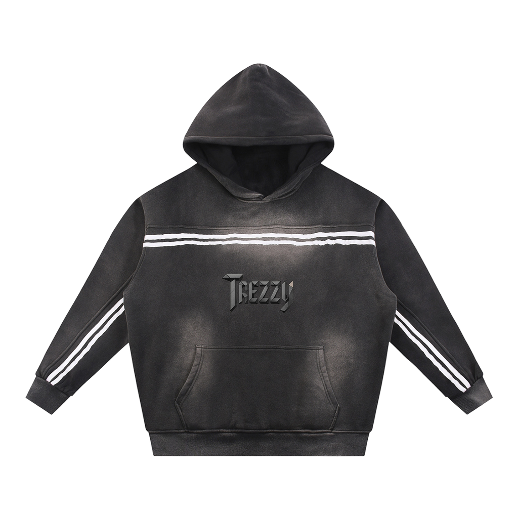 Sun Fade Contrast Tape Fleece Hoodie