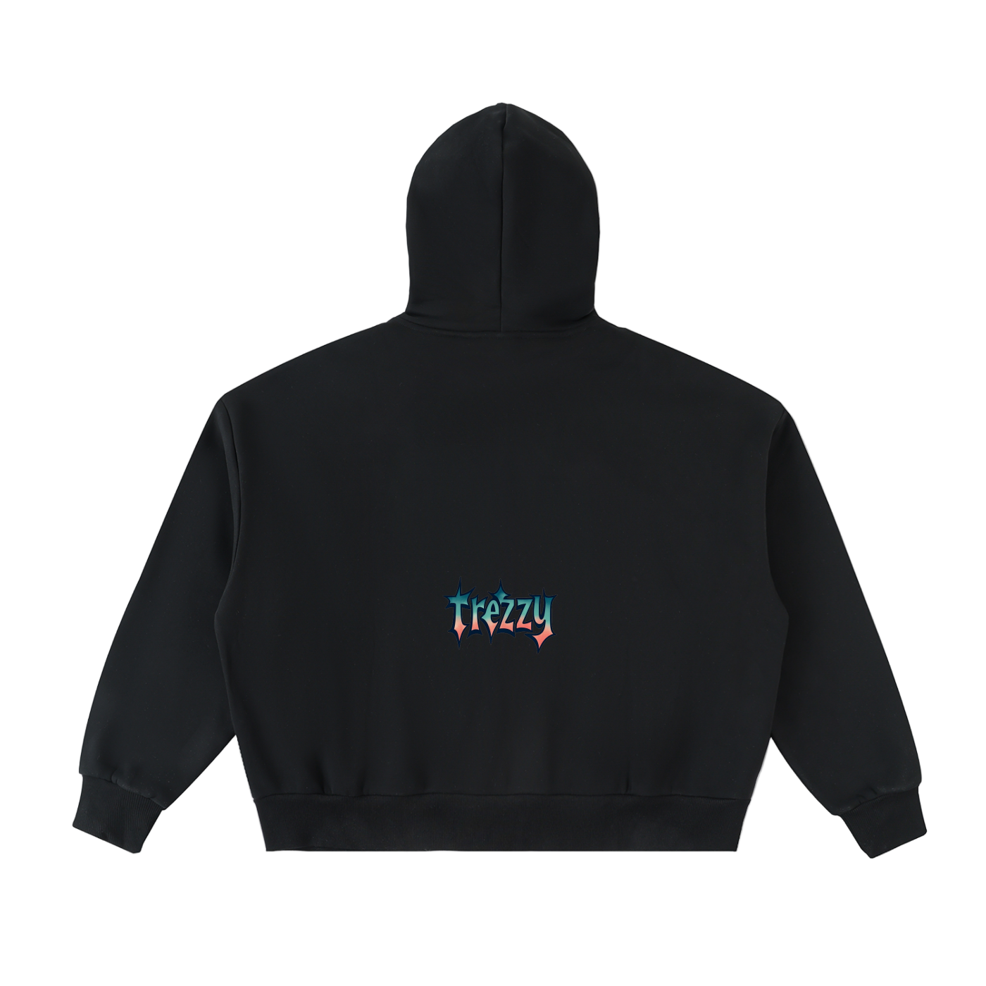 Fleeced Full-Zip Boxy Hoodie