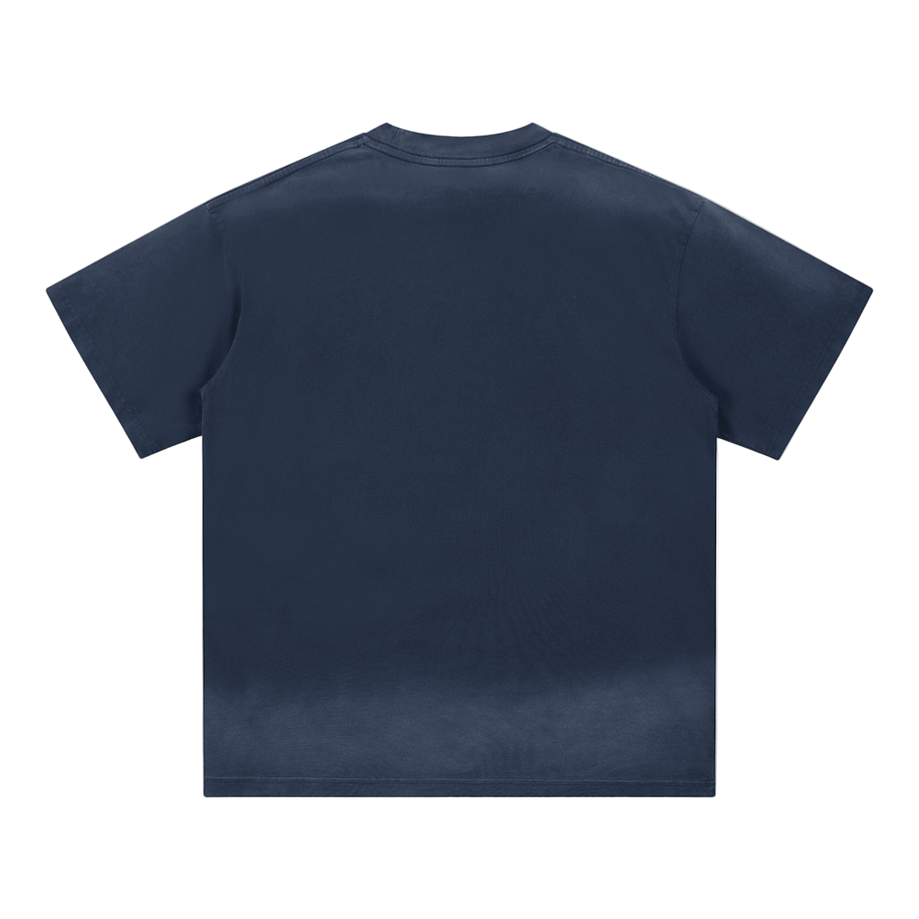 Petite Crew Neck Sunfade Edge T-Shirt