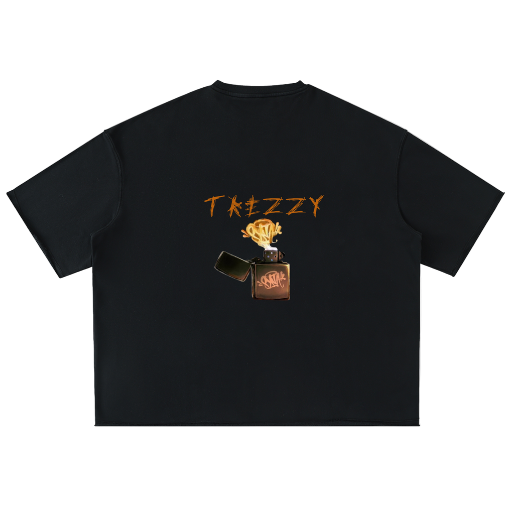 Washed Rolled Hem Half Sleeve T-Shirt